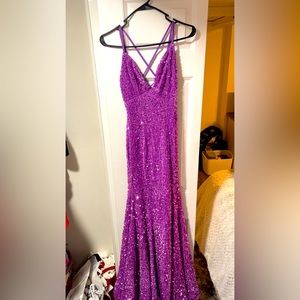 Purple prom dress ,XS/S